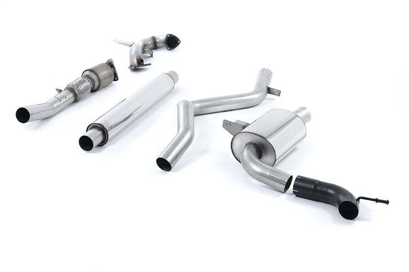 Milltek Renault Megane Renaultsport II (Cup, Trophy/Trophy R) - Resonated (Quieter) Turbo-Back Exhaust System with Hi-Flow Sports Catalyst - Uses OE Tip photo