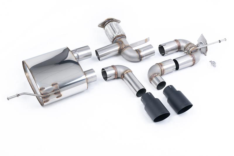 Milltek Alpine A110S 1.8TCe (S Models) - Cat-back with Cerakote Black GT-90 Tips photo