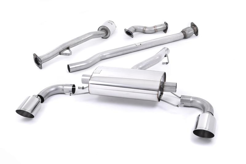 Milltek Toyota GT86/Subaru BRZ - Non-Resonated (Louder) Primary Cat-Back Exhaust System with Polished GT-115 Trims photo
