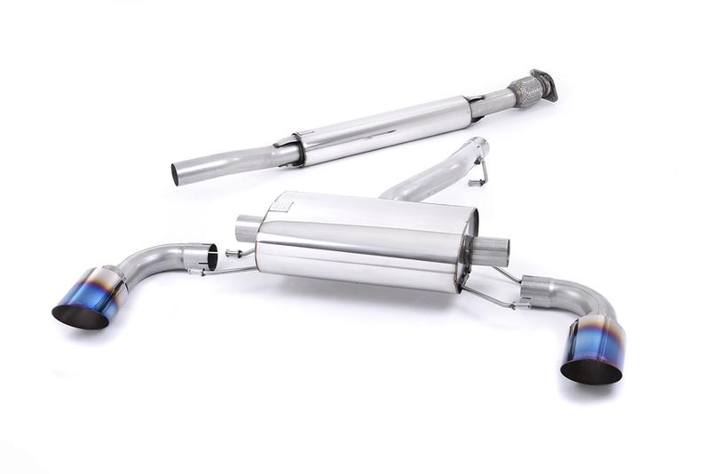 Milltek Toyota GT86/Subaru BRZ - Resonated (Quieter) Secondary Cat-Back Exhaust System with Burnt Titanium Trims photo