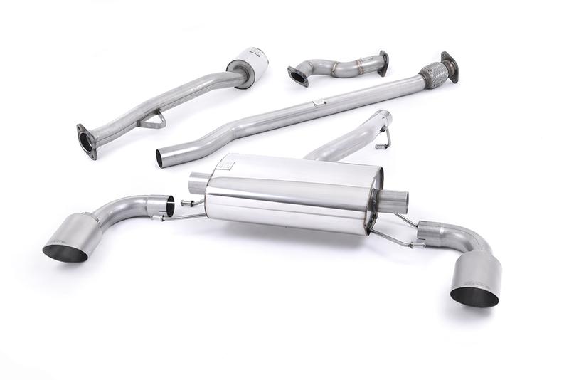 Milltek Toyota GT86/Subaru BRZ - Non-Resonated (Louder) Primary Cat-Back Exhaust System with Brushed Titanium Trims photo