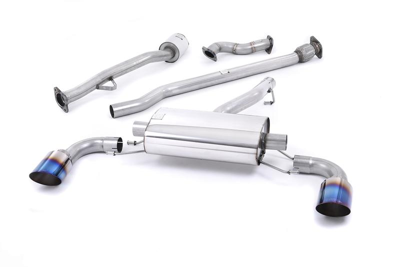 Milltek Toyota GT86/Subaru BRZ - Non-Resonated (Louder) Primary Cat-Back Exhaust System with Burnt Titanium Trims photo