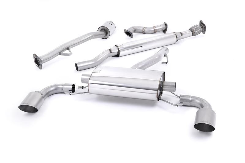 Milltek Toyota GT86/Subaru BRZ - Resonated (Quieter) Primary Cat-Back Exhaust System with Brushed Titanium Trims photo
