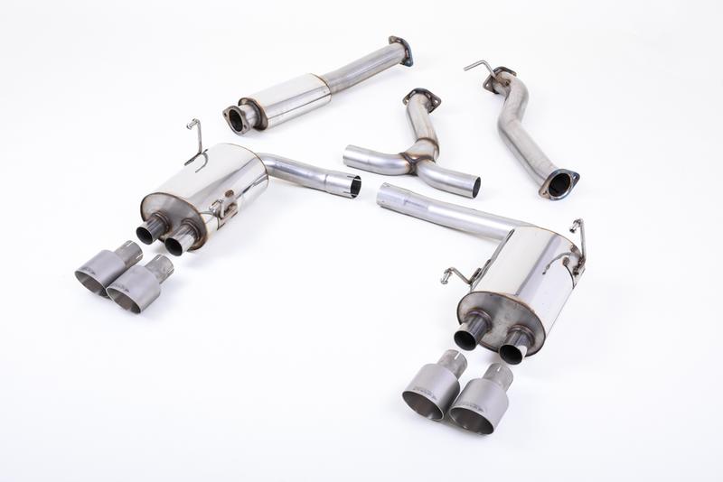 Milltek Subraru Impreza WRX & STi (2014 - 2021) - Resonated (Quieter) Cat-Back Exhaust System with MSUB169 Connector & Titanium GT-100 Tips photo