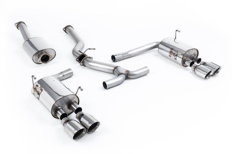 Milltek Subraru Impreza WRX & STi (2014 - 2021) - Resonated (Quieter) Cat-Back Exhaust System with Polished GT-100 Tips - EC Approved photo