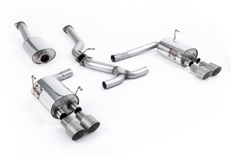 Milltek Subraru Impreza WRX & STi (2014 - 2021) - Resonated (Quieter) Cat-Back Exhaust System with Titanium GT-100 Tips - EC Approved photo
