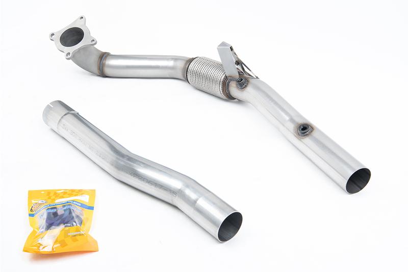 Milltek Stainless Steel Cast Large Bore Downpipe with Catalyst Delete (For Milltek 3" Cat-Back) (Seat/VW) photo