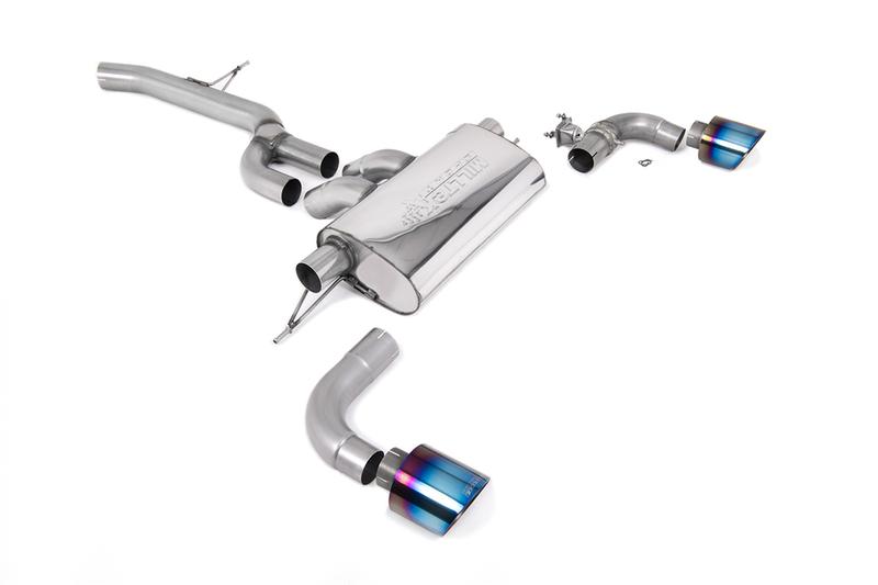 Milltek GPF/OPF Back Exhaust System with GT-115 Burnt Titanium Trims photo