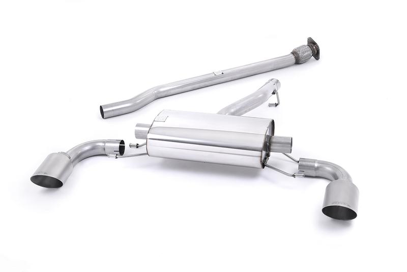 Milltek Toyota GR86 - Non-Resonated (Louder) Cat Back with Brushed Titanium Tips photo