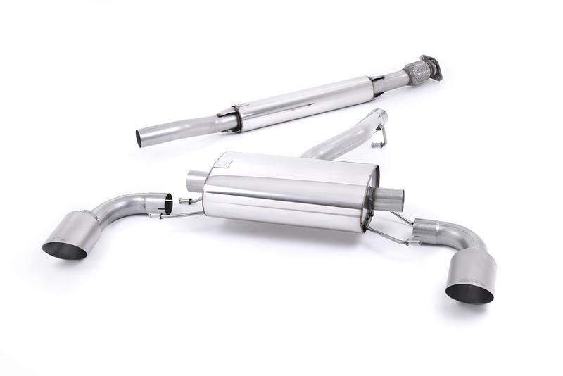 Milltek Toyota GR86 - Resonated (Quieter) Cat Back with Brushed Titanium Tips photo