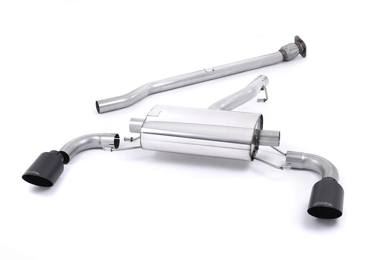 Milltek Toyota GR86 - Non-Resonated (Louder) Cat Back with Black Tips photo