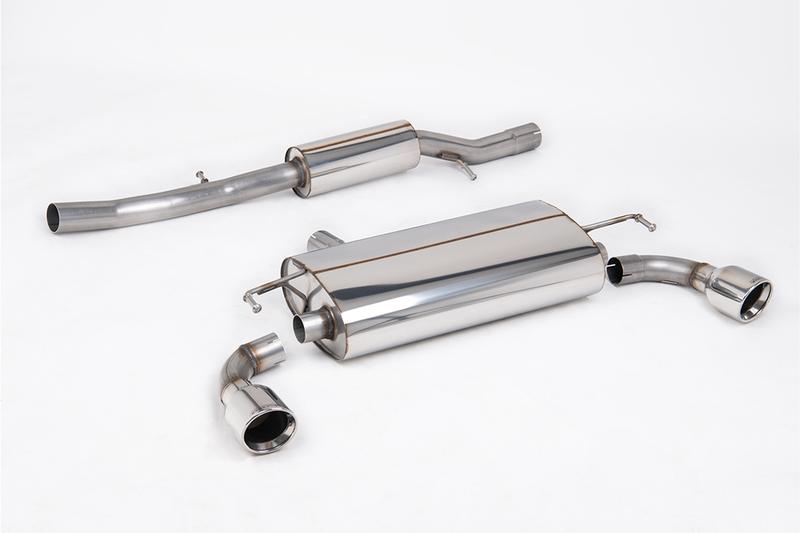 Milltek VW Golf MK4 R32 - Resonated (Quieter) Cat-Back Exhaust System with Polished Trims photo