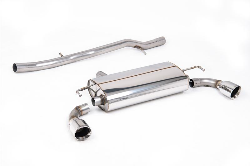 Milltek VW Golf MK4 R32 - Non-Resonated (Louder) Cat-Back Exhaust System with Polished Trims photo