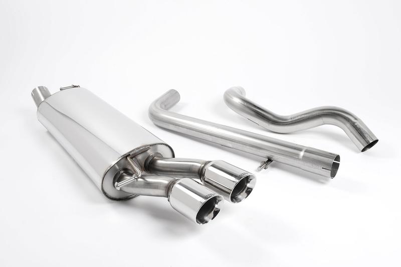 Milltek Non-Resonated (Quieter) Cat-Back Exhaust System with Twin Polished Trims (Leon Cupra/Golf MK4) photo