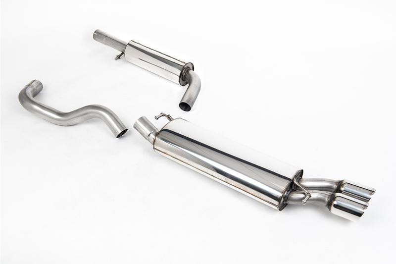 Milltek Resonated (Quieter) Cat-Back Exhaust System with Twin Polished Trims (Leon Cupra/Golf MK4) photo