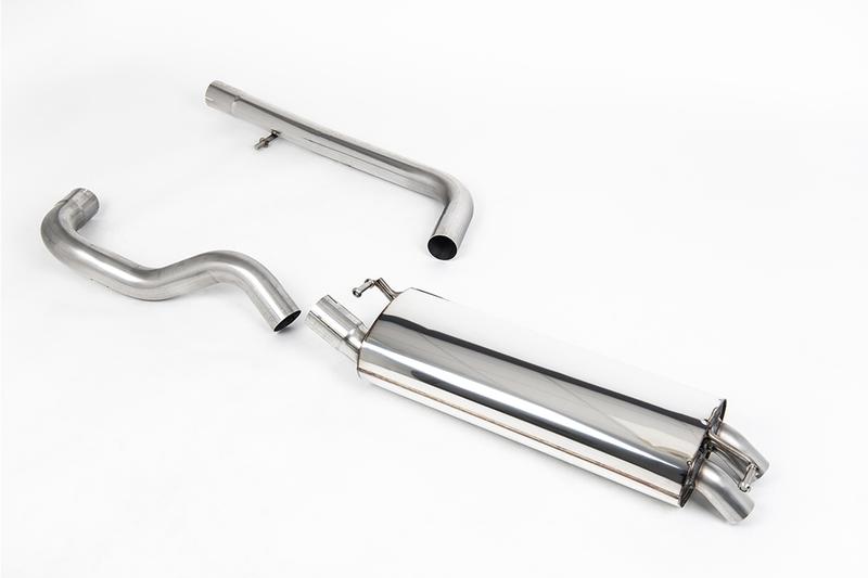 Milltek Non-Resonated (Louder) Cat-Back Exhaust System with Discrete Tips (Leon Cupra/Golf MK4) photo