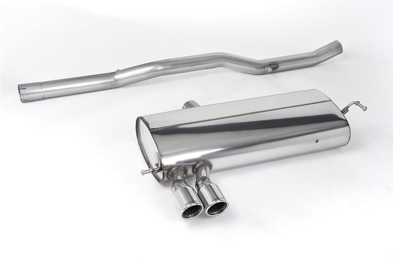 Milltek VW Golf MK4 4-Motion V6 - Non-Resonated (Louder) Cat-Back Exhaust System with Twin Polished Trims photo