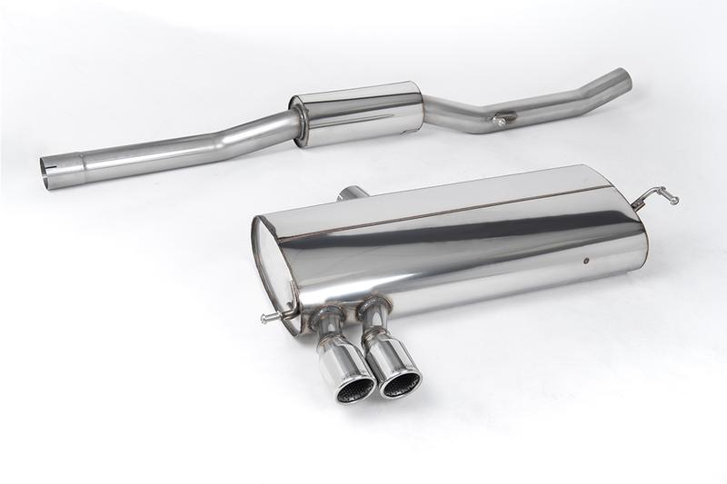 Milltek VW Golf MK4 4-Motion V6 - Resonated (Quieter) Cat-Back Exhaust System with Twin Polished Trims photo