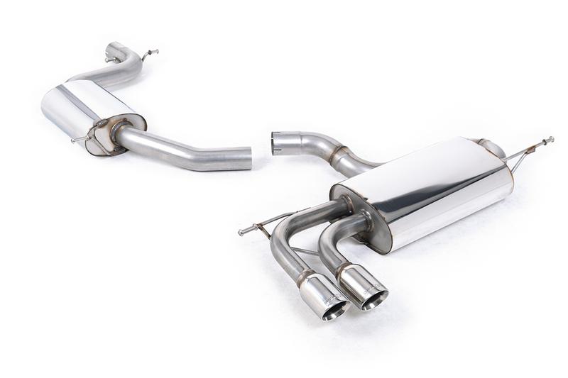 Milltek Resonated (Quieter) Cat-Back Exhaust System with Twin GT80 Trims photo