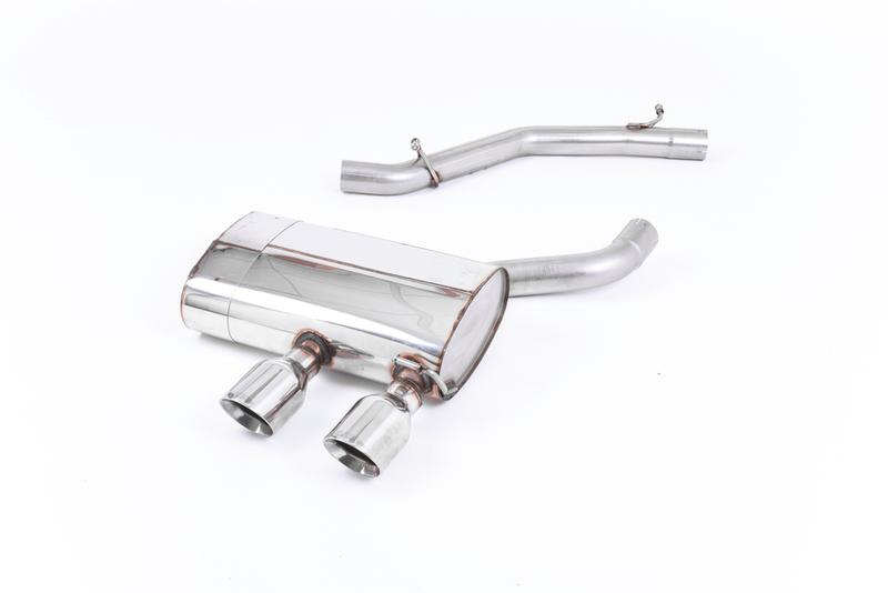 Milltek VW Golf MK5 R32 3.2 V6 - Non-Resonated (Louder) Cat-Back Exhaust System with Dual GT100 Trims photo
