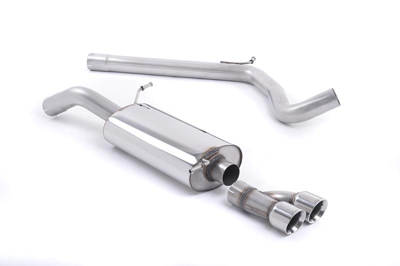 Milltek Non-Resonated (Louder) Cat-Back Exhaust System with Polished Trims photo