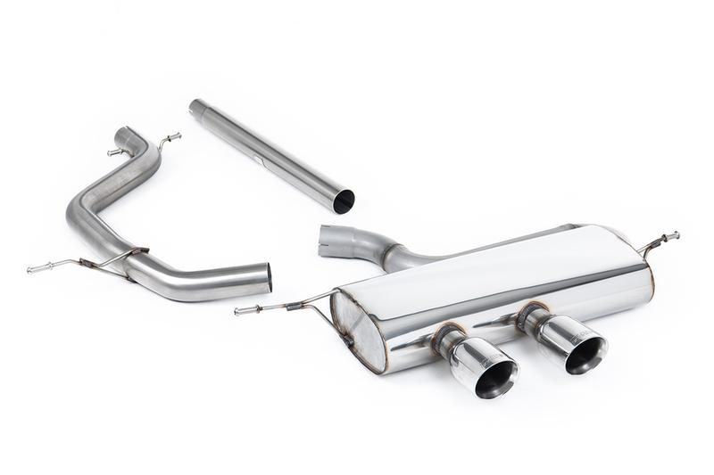 Milltek VW Golf Mk5 2.0 TDI 140PS - Non-Resonated (Louder) Cat-Back Exhaust System with Dual GT100 Trims (For R32 Valance) photo