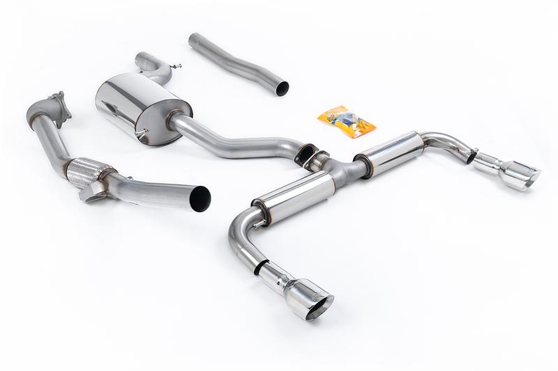 Milltek VW Golf GTi Mk6 - Non-Resonated Turbo-Back Exhaust System with Catalyst Delete photo