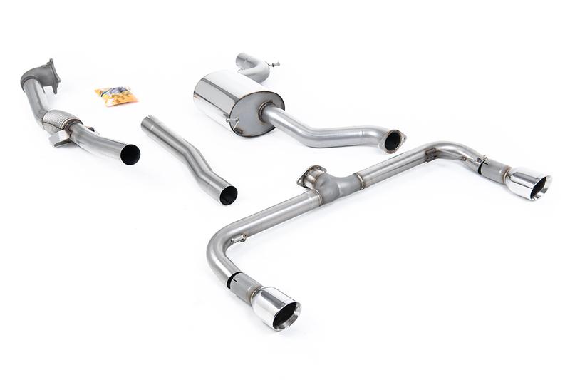 Milltek VW Golf Mk6 GTi Edition 35 - Non-Resonated Turbo-Back Exhaust System with Catalyst Delete photo