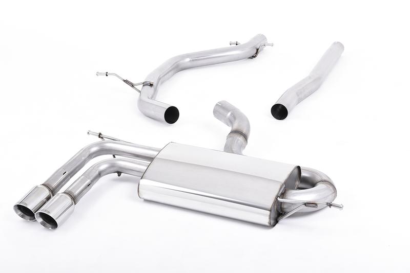 Milltek Audi A3/VW Golf GTD/Scirocco GT - TDI 2.0 170PS - DPF-Back Exhaust System with Polished Trims photo