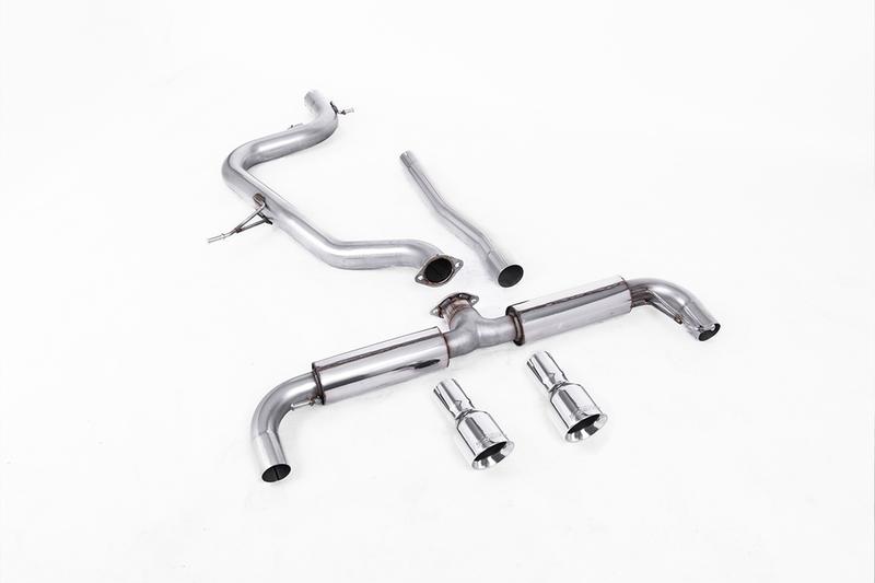 Milltek VW Golf GTD Mk6 TDI 170PS - DPF-Back Exhaust System with Polished Dual GT100 Tips (GTI Style) photo