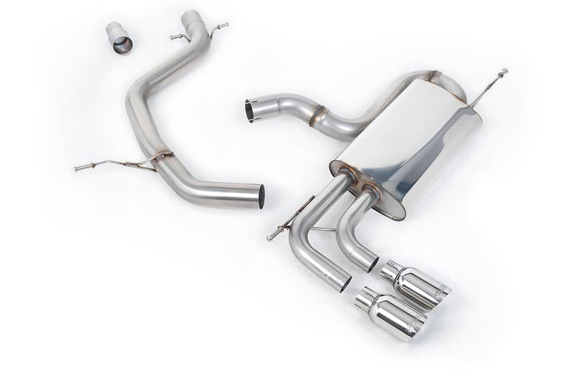 Milltek VW Golf Mk6 GT 1.4 TSI 160PS - Non-Resonated (Louder) Cat-Back Exhaust System with Polished Tips photo