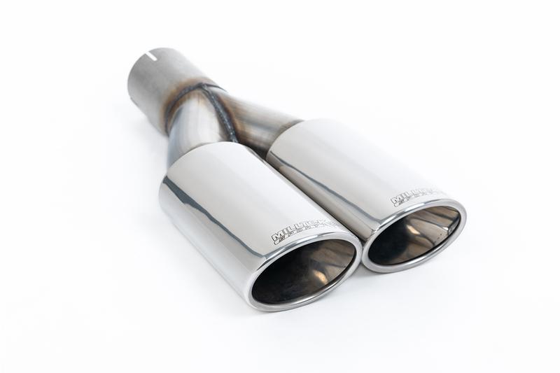 Milltek Non-Resonated (Louder) DPF-Back Exhaust System with Twin oval outlet photo