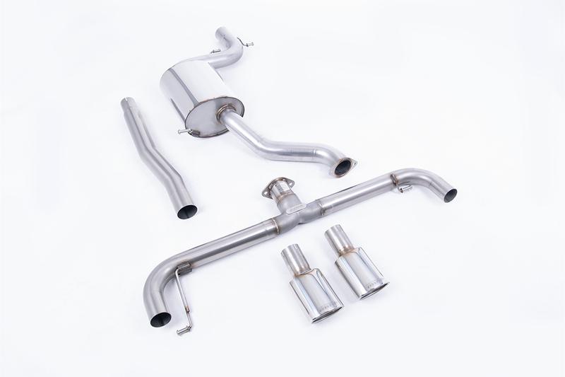 Milltek Non-Resonated (Louder) Cat-Back Exhaust System with Polished Oval Tips photo