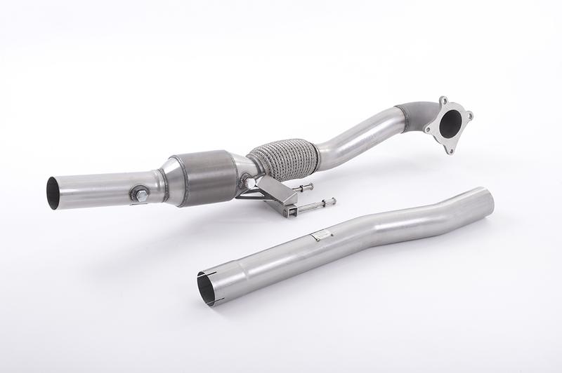 Milltek VW Golf R Mk6 - Stainless Steel Cast Large Bore Downpipe with Hi-Flow Sports Catalyst (For Milltek Race Cat-Back) photo