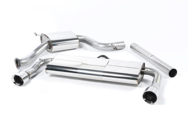 Milltek VW Golf GTI Mk7 Resonated (Quieter) Cat-Back Exhaust System with Polished Tips photo