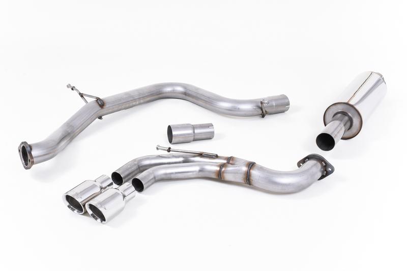 Milltek VW Golf GTI Mk7 - Resonated (Quieter) Cat-Back Exhaust System with Polished Tips photo
