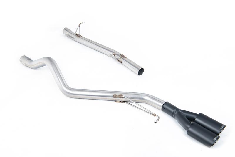 Milltek Non-Resonated (Louder) DPF-Back Exhaust System with Twin Black oval Outlets photo