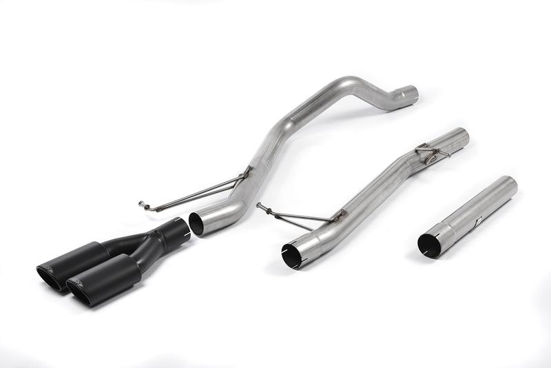 Milltek Non-Resonated (Louder) DPF-Back Exhaust System with Twin Black Oval Outlets photo