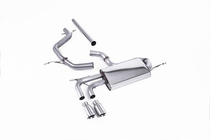 Milltek VW Golf Mk5 2.0 TDI 140PS - Non-Resonated (Louder) Cat-Back Exhaust System with Polished Tips (For GTI Valance) photo