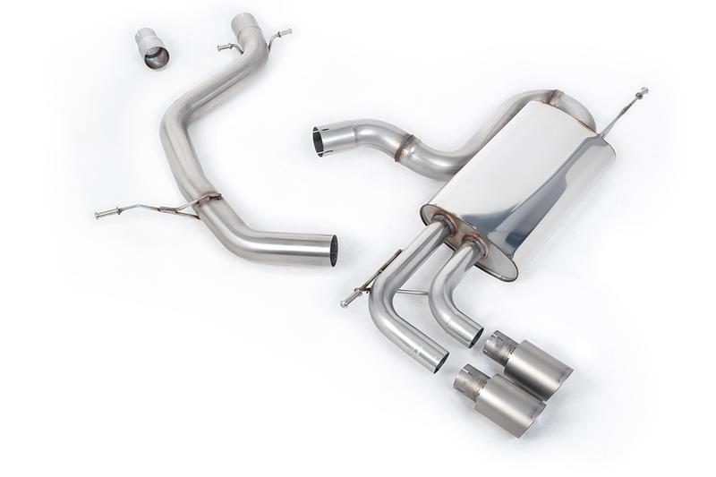 Milltek VW Golf Mk6 GT 1.4 TSI 160PS - Non-Resonated (Louder) Cat-Back Exhaust System with Titanium Tips photo