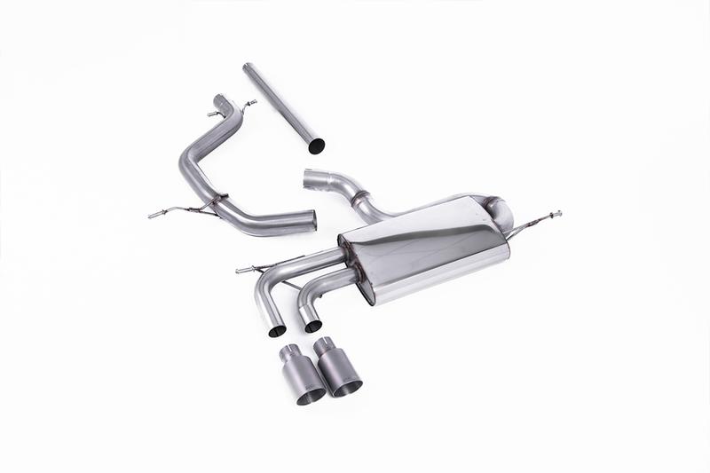 Milltek VW Golf Mk5 2.0 TDI 140PS - Non-Resonated (Louder) Cat-Back Exhaust System with Titanium Tips (For GTI Valance) photo