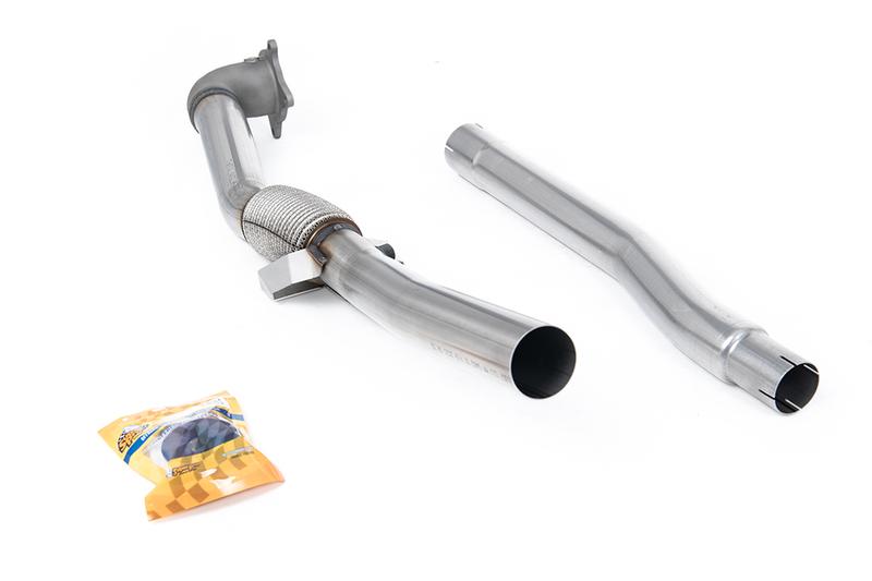 Milltek Stainless Steel Cast Large Bore Downpipe with Catalyst Delete (For OE Cat-Back) (Golf GTI) photo