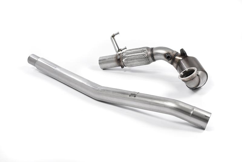 Milltek Large Bore Downpipe with Hi-Flow Sports Catalyst (For OE Cat-Back) (Seat/VW) photo