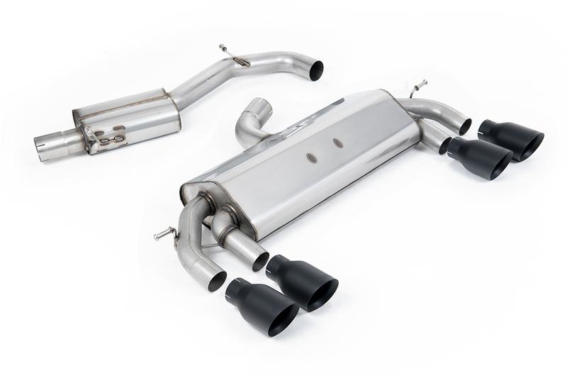 Milltek VW Golf R MK7 2.0 TSI (76.2mm systems)  - Resonated RACE (Quieter) Cat-Back Exhaust System photo