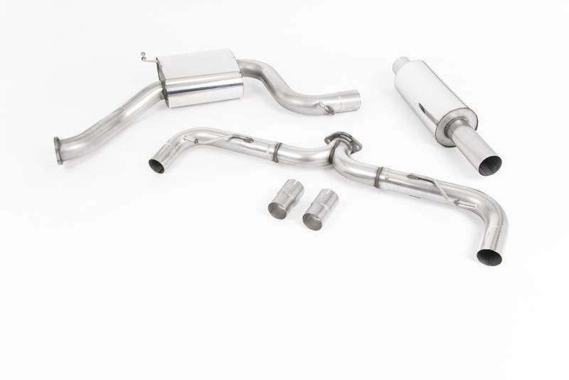 Milltek VW Golf MK7.5 GTI (Incl Performance Pack) - Road+ Cat-Back Exhaust System with GT-100 Polished Trims photo