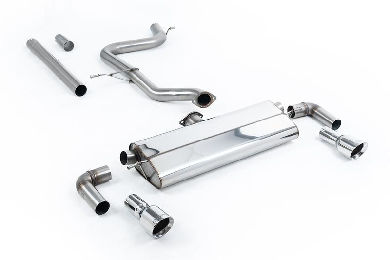 Milltek VW Golf MK7.5 1.5TSI Evo GT & R-Line - Non-Resonated (Louder) Cat-Back Exhaust System with Polished Trims (GTI Style) photo