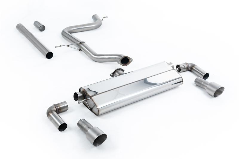 Milltek VW Golf MK7.5 1.5TSI Evo GT & R-Line - Non-Resonated (Louder) Cat-Back Exhaust System with Titanium Trims (GTI Style) photo