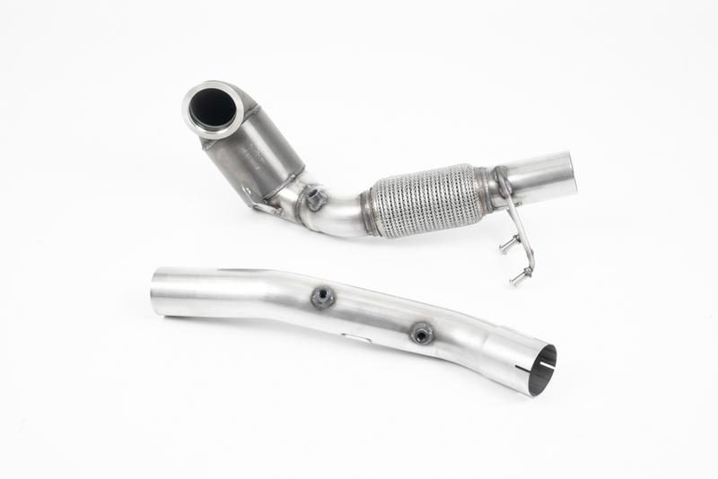 Milltek Seat Leon Cupra (1.8T/1.9 TDI) & VW Golf MK4 GTI (1.8T/1.9 TDI) - Large Bore Downpipe with 200 Cell HJS Catalyst and GPF/OPF Delete (For Milltek Catback Only) photo