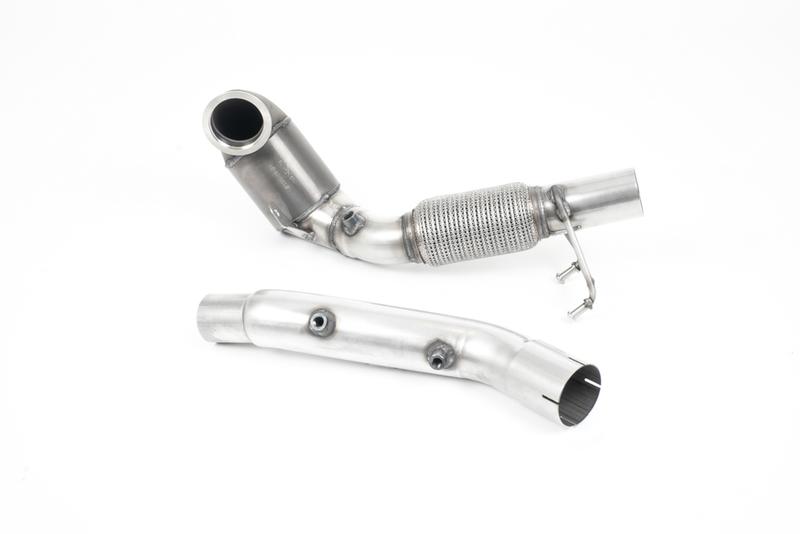 Milltek Seat Leon Cupra (1.8T/1.9 TDI) & VW Golf MK4 GTI (1.8T/1.9 TDI) - Large Bore Downpipe with 200 Cell HJS Catalyst and GPF/OPF Delete (For OE Catback Only) photo