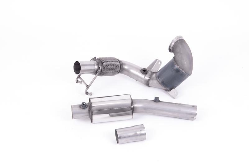 Milltek VW Polo GTI 2.0 TSI (AW - 5 Door/Pre Facelift/GPF Models) - Resonated (Quieter) Downpipe with Hi-Flow Sports Cat - For Milltek Cat-Back photo